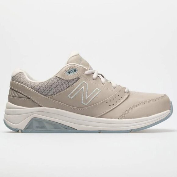 New Balance Women's 928 V3 Lace-up Walking Shoe Wide Width Size 9.5 Tan/Gray - Picture 1 of 11